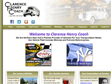 Tablet Screenshot of clarencehenrycoach.com